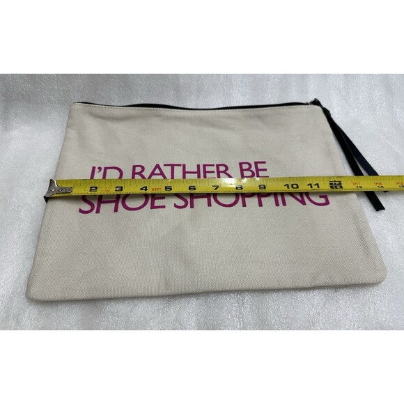 Nine West  women beige canvas  pouch - Picture 4 of 8